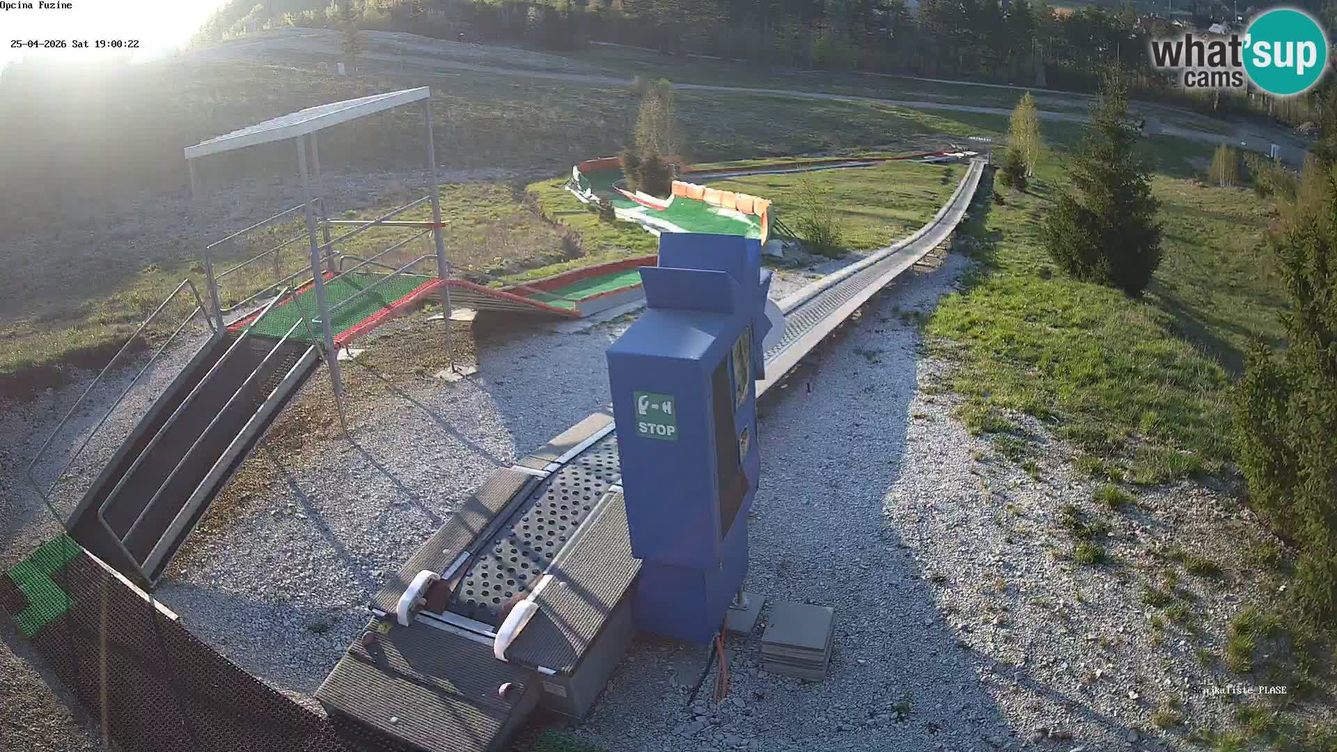 Live webcam Pista da slittino Fužine – Croazia