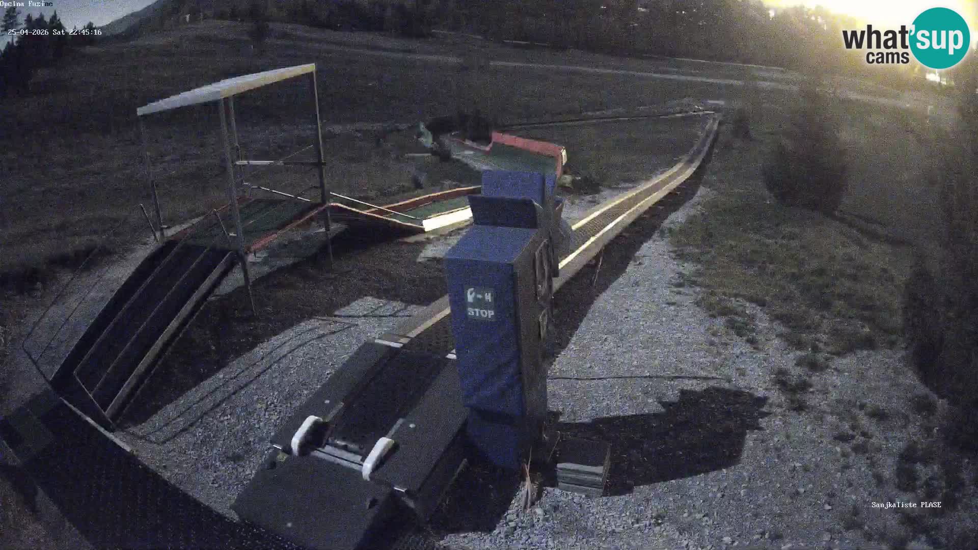 Live webcam Pista da slittino Fužine – Croazia