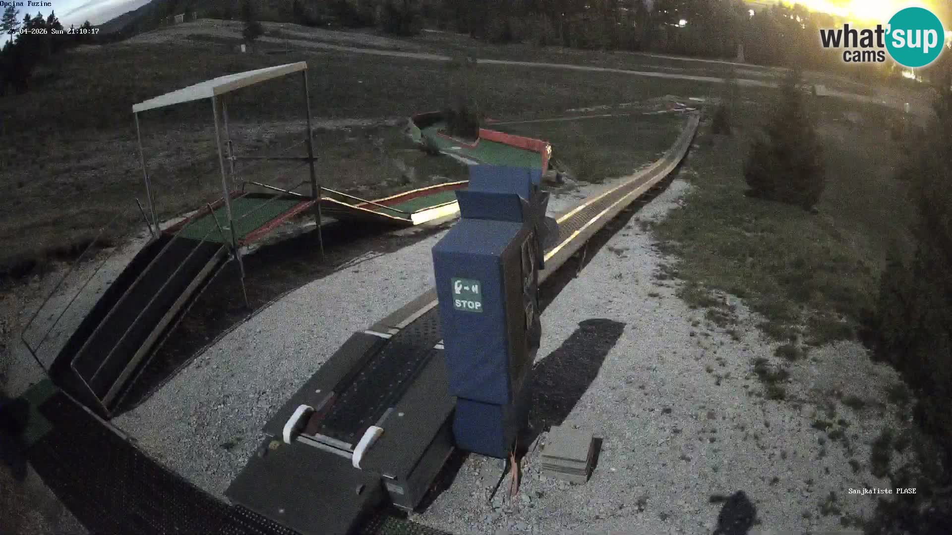 Live webcam Pista da slittino Fužine – Croazia