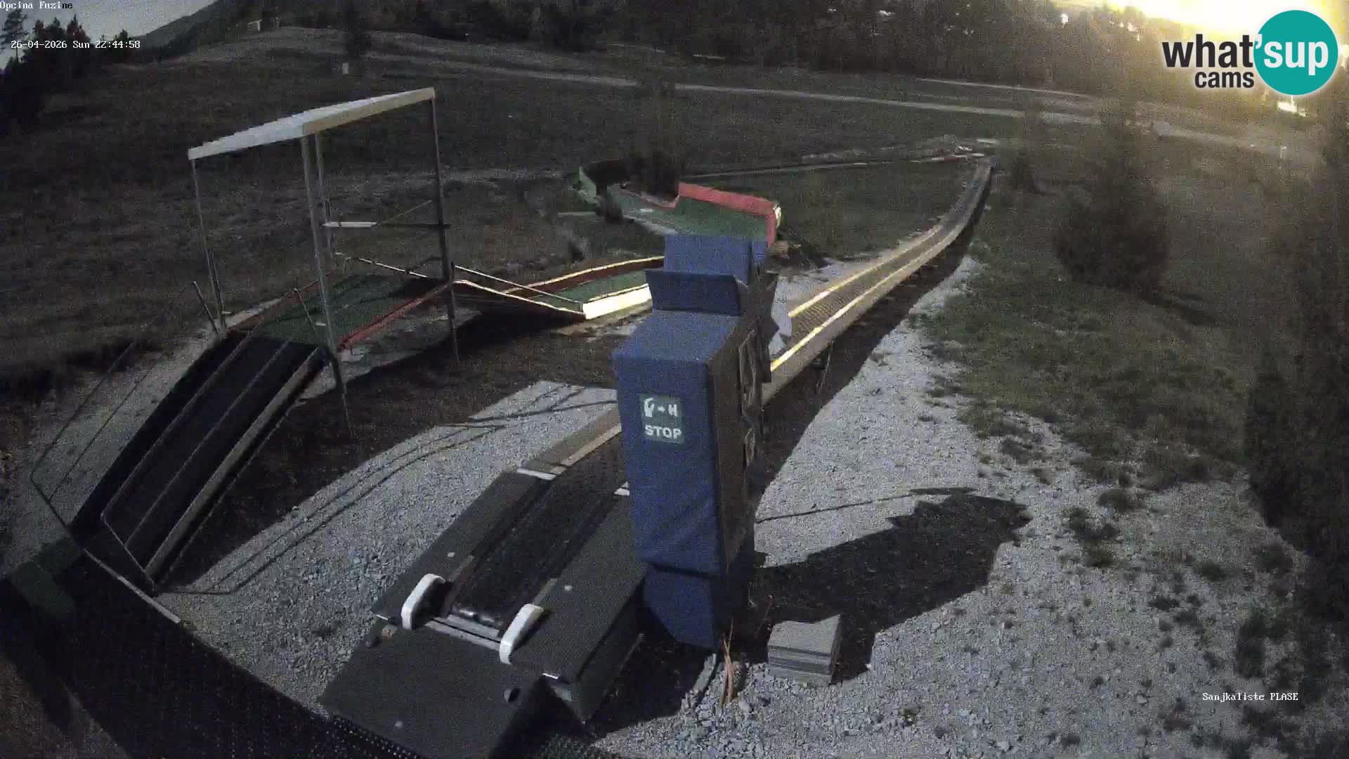 Webcam en vivo Pista de trineo Fužine – Croacia