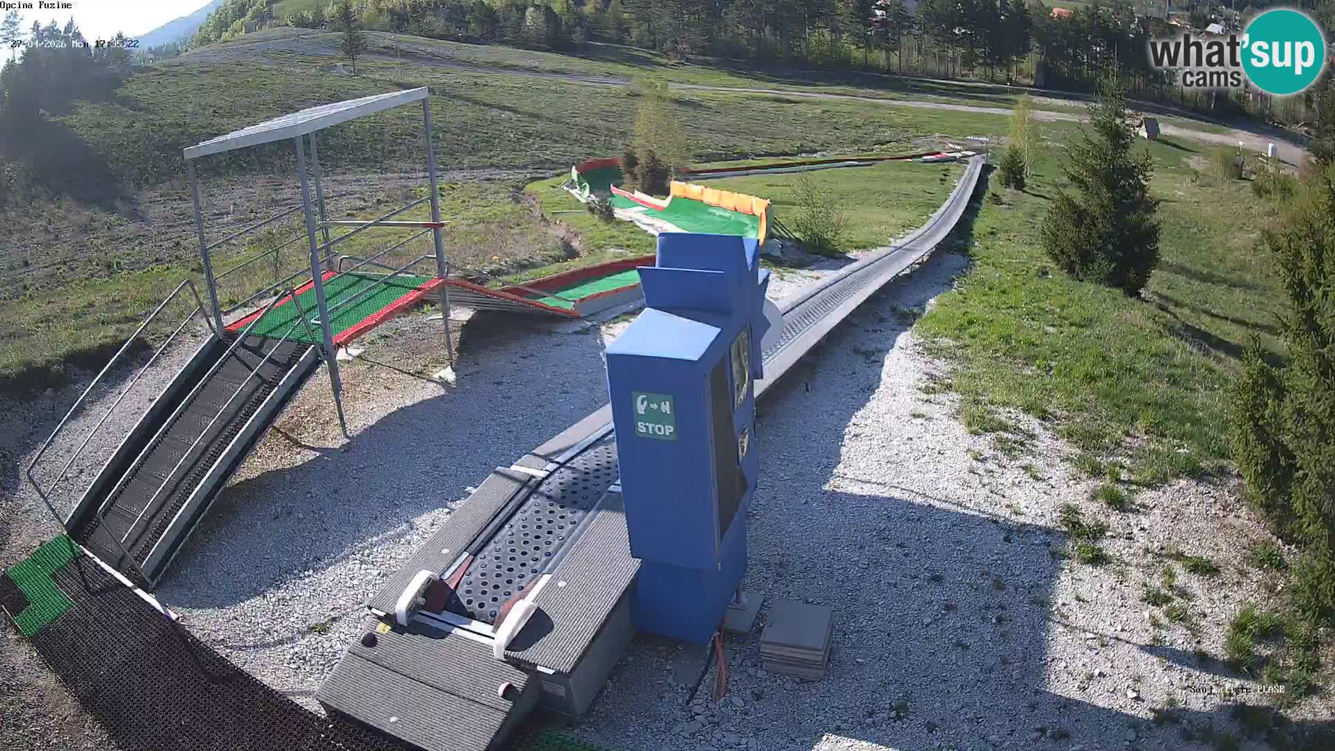 Live webcam Fužine toboggan run – Croatia