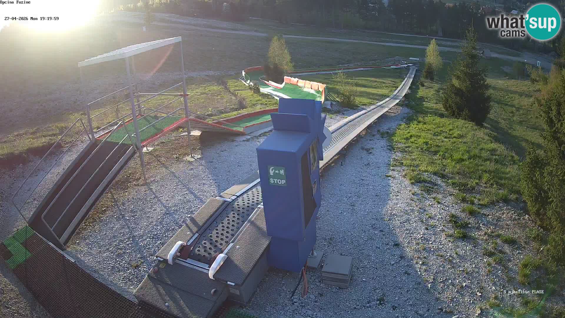 Live webcam Fužine toboggan run – Croatia