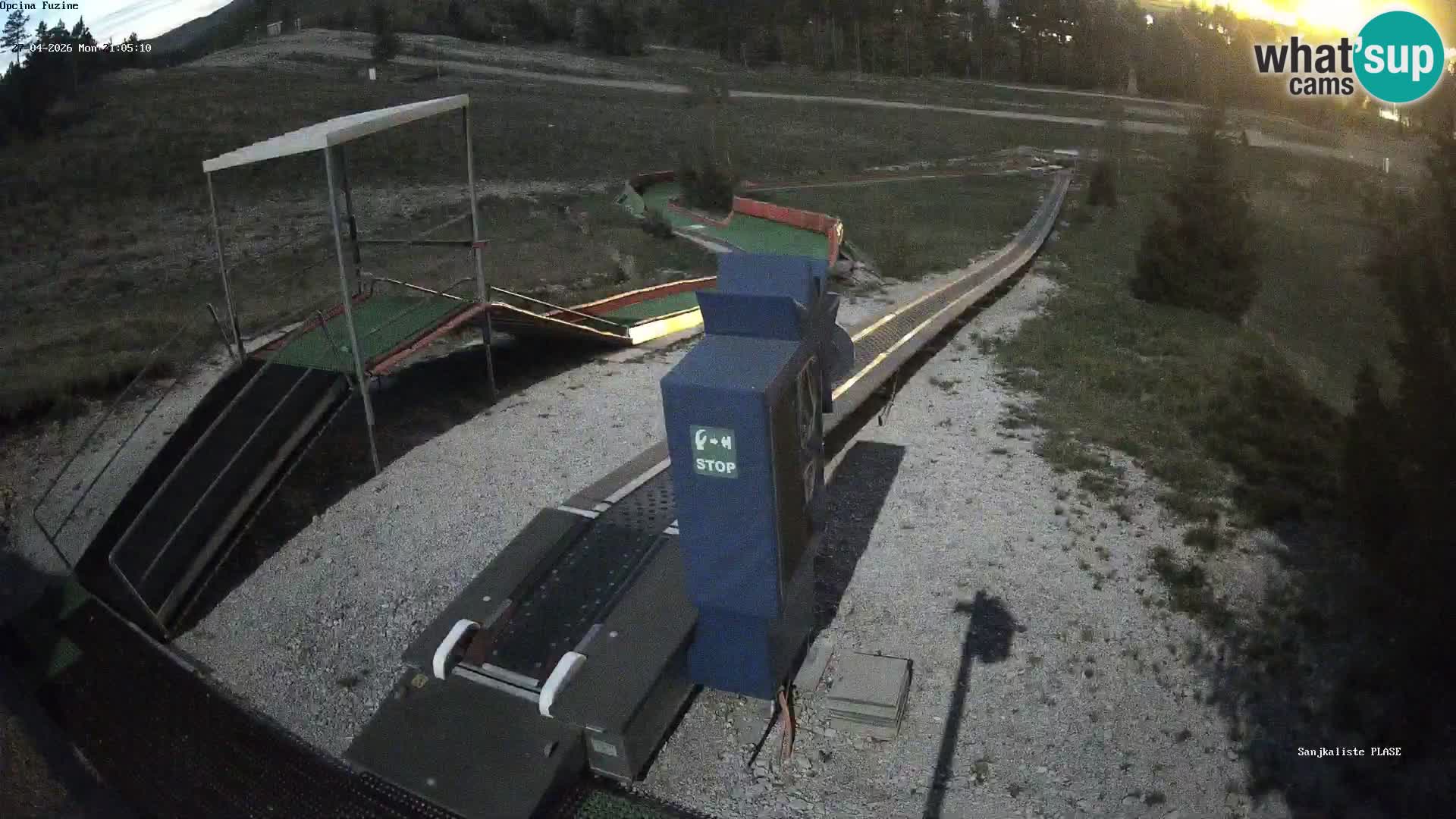 Live webcam Fužine toboggan run – Croatia