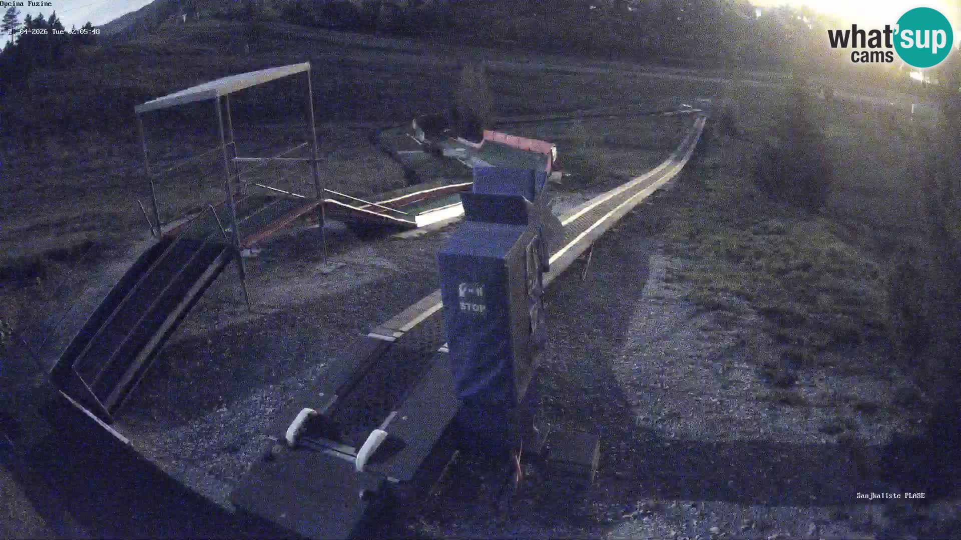 Live webcam Fužine toboggan run – Croatia