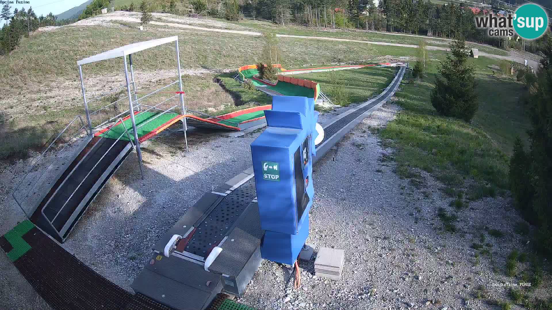 Live webcam Fužine toboggan run – Croatia