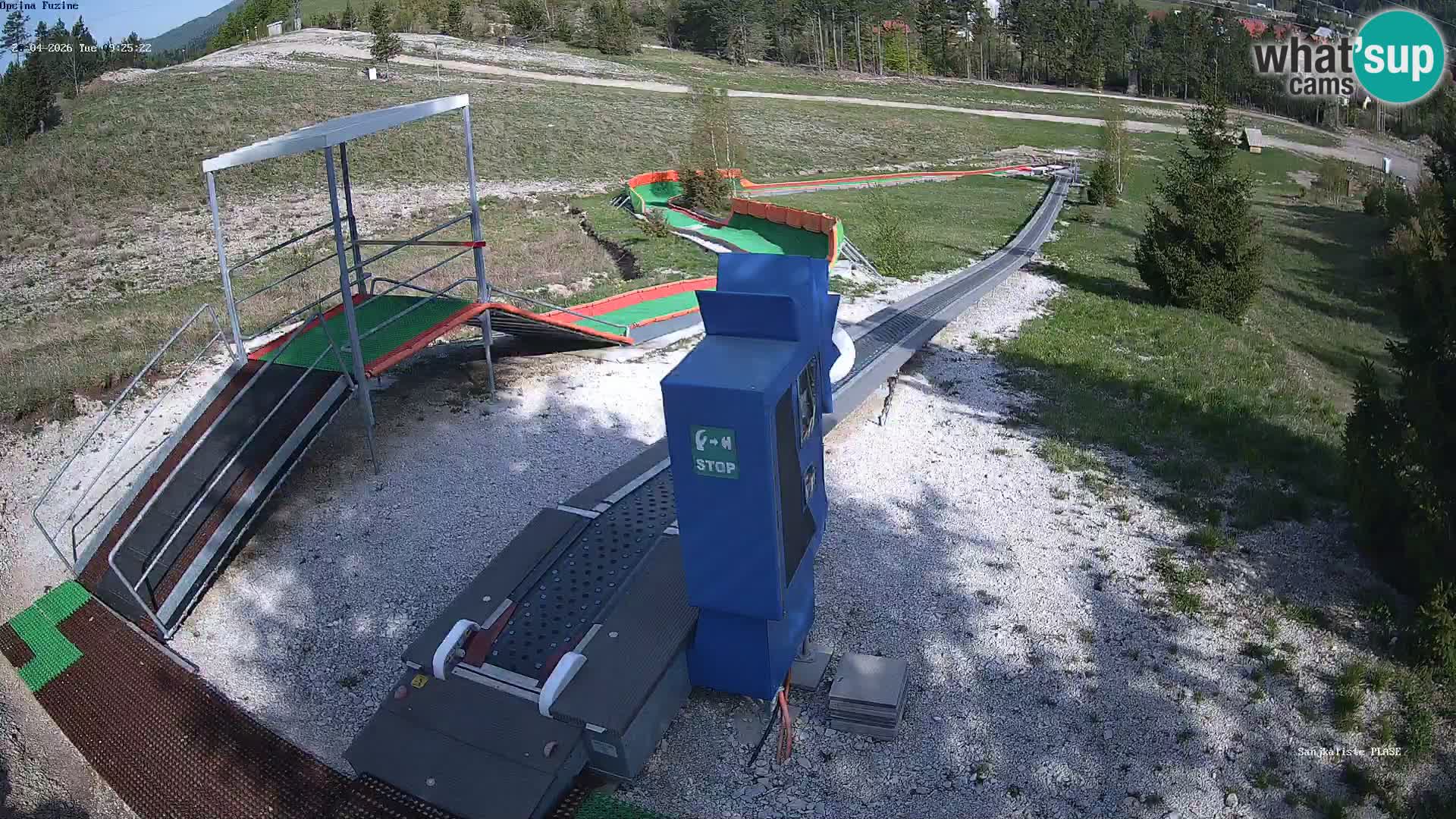 Live webcam Fužine toboggan run – Croatia