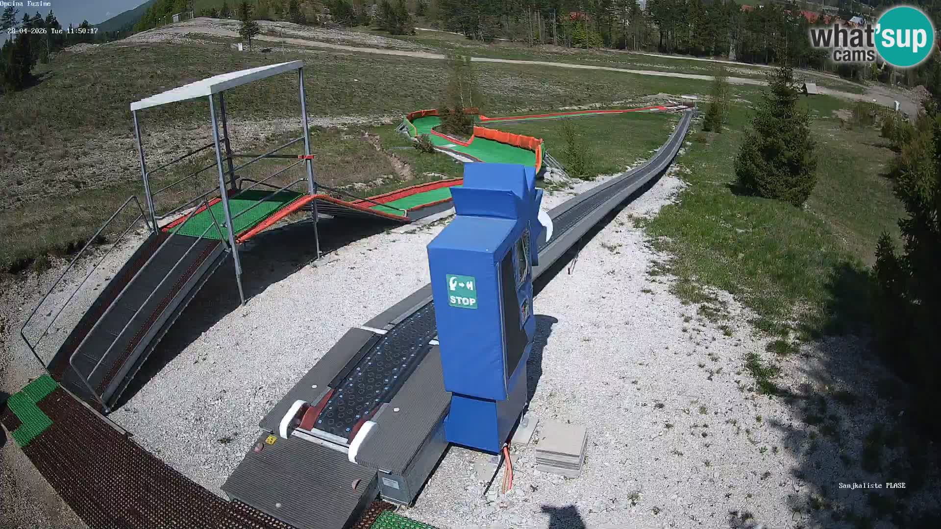 Live webcam Fužine toboggan run – Croatia