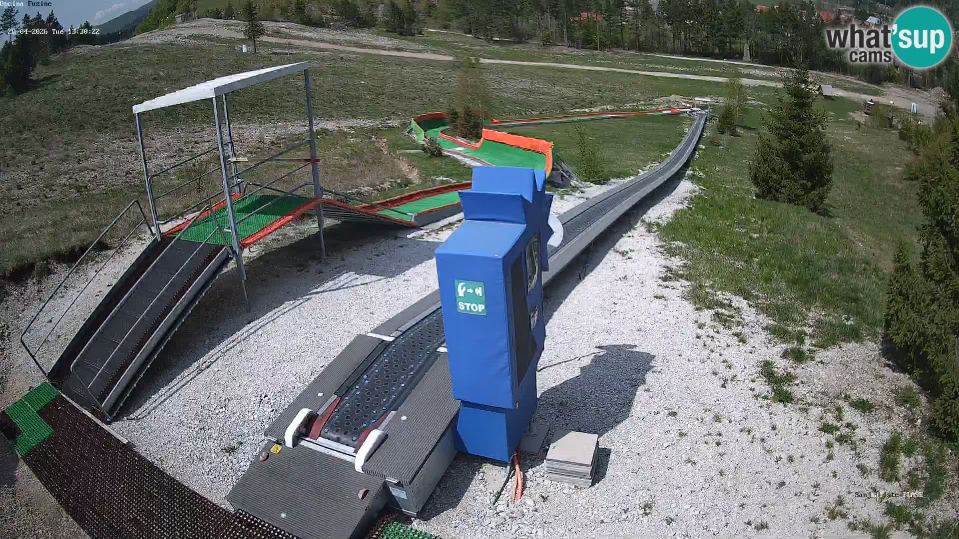 Live webcam Fužine toboggan run – Croatia