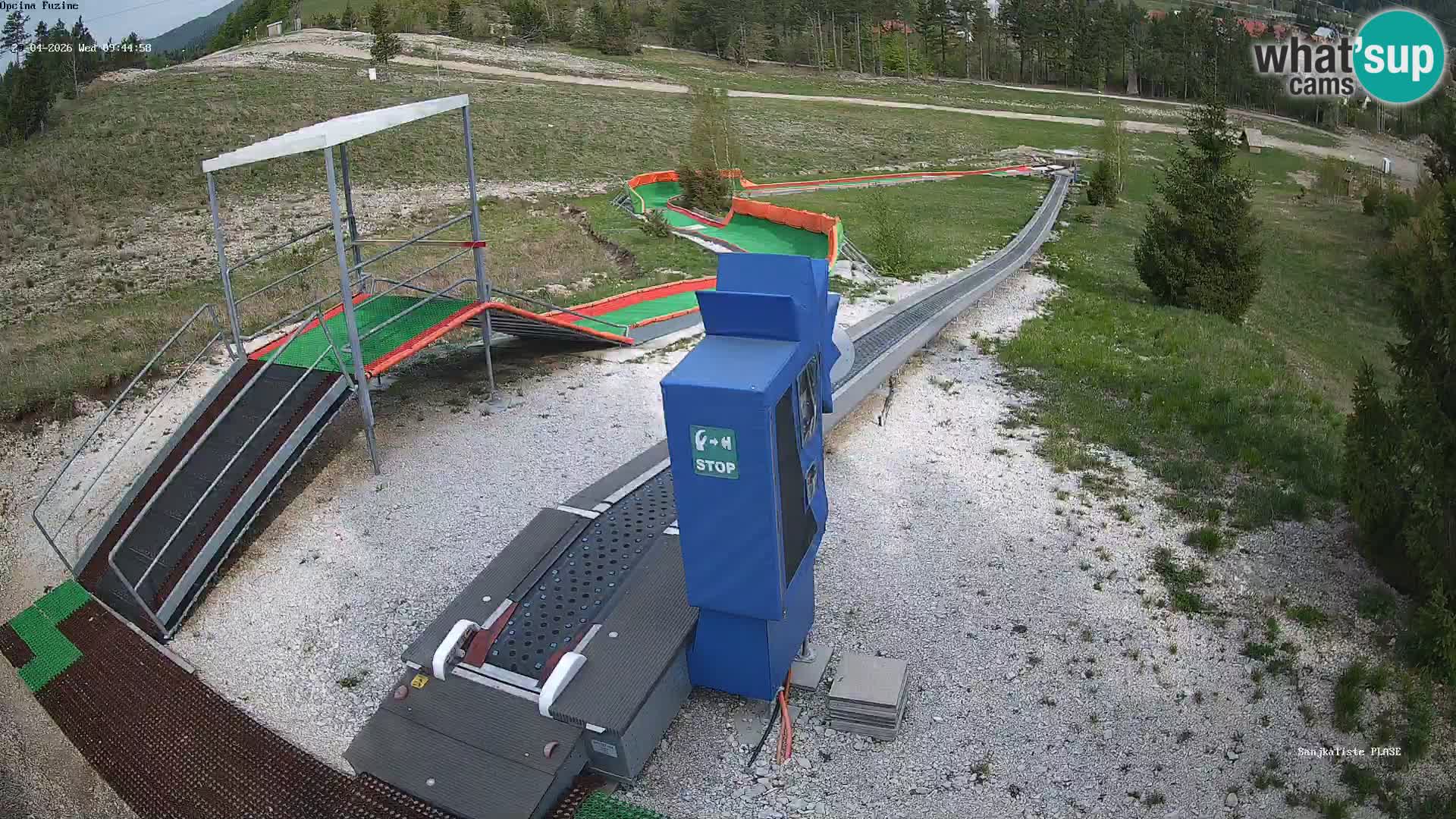 Webcam en direct Piste de luge de Fužine – Croatie