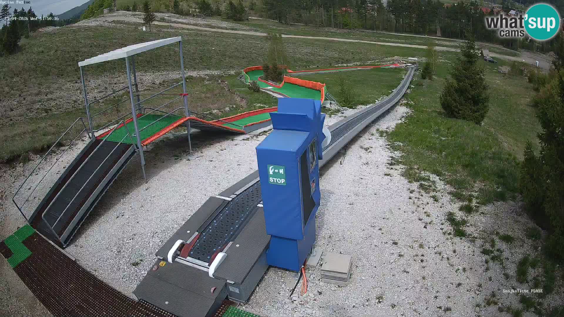 Webcam en direct Piste de luge de Fužine – Croatie