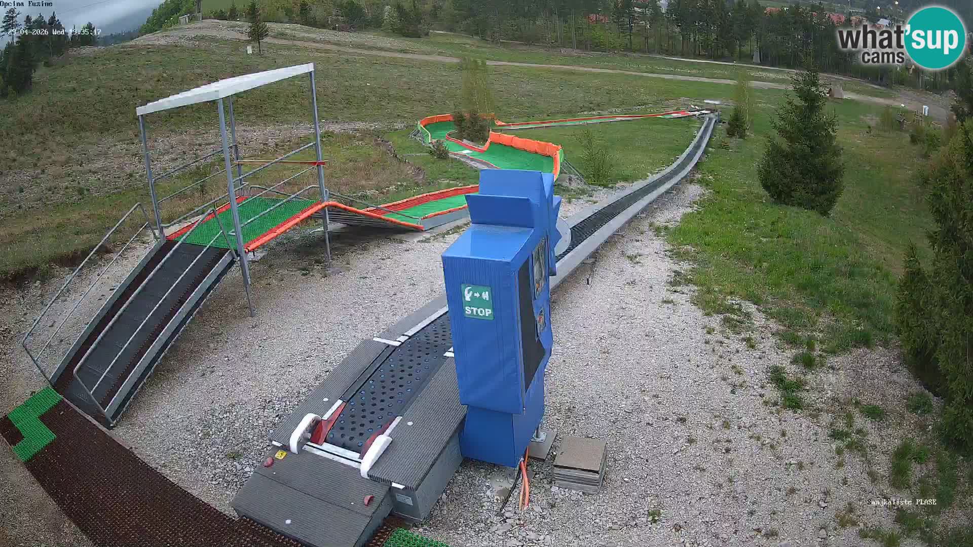 Live webcam Fužine toboggan run – Croatia