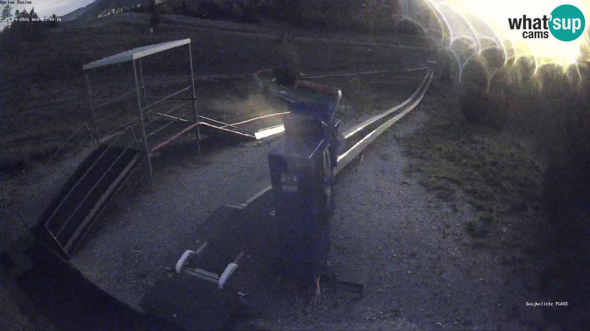 Live webcam Fužine toboggan run – Croatia