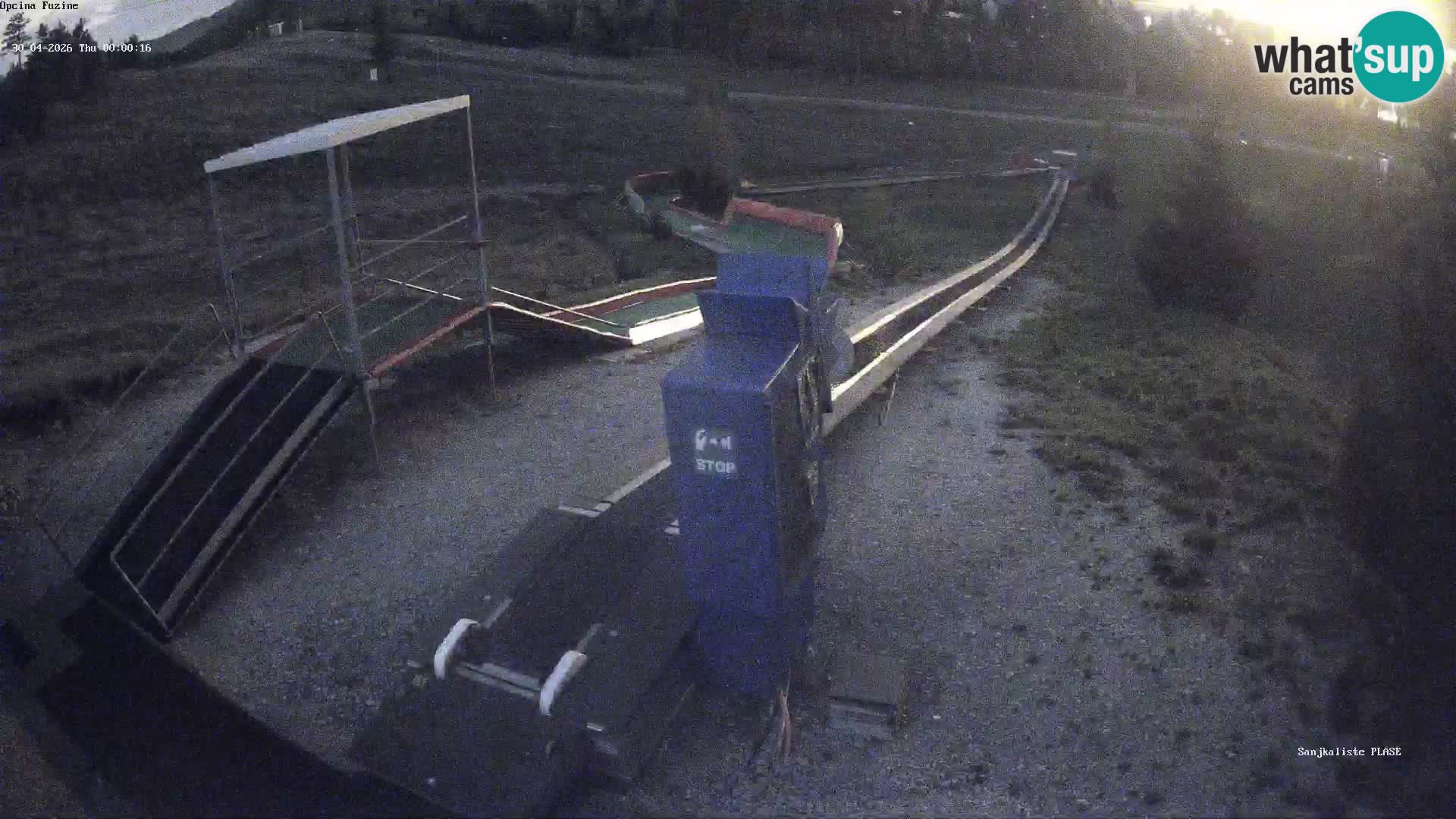 Live webcam Fužine toboggan run – Croatia