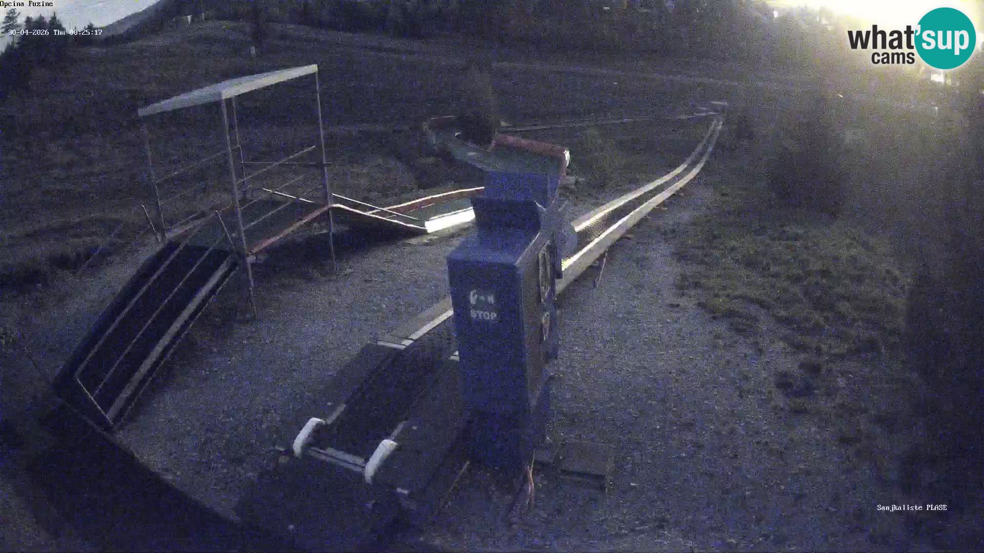 Live webcam Fužine toboggan run – Croatia