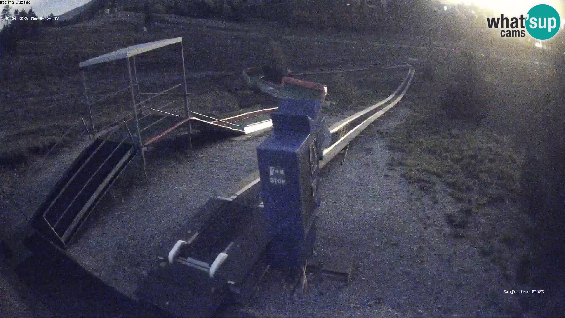 Live webcam Pista da slittino Fužine – Croazia