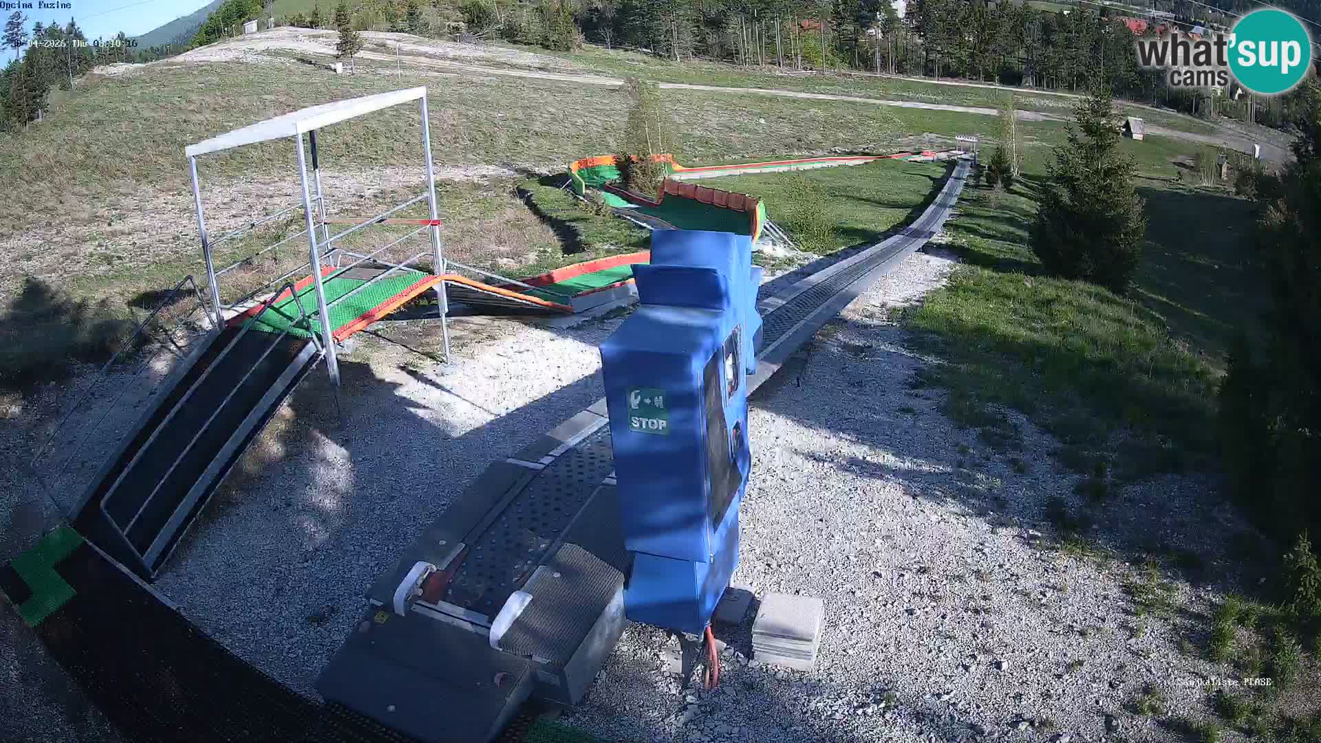 Live webcam Fužine toboggan run – Croatia