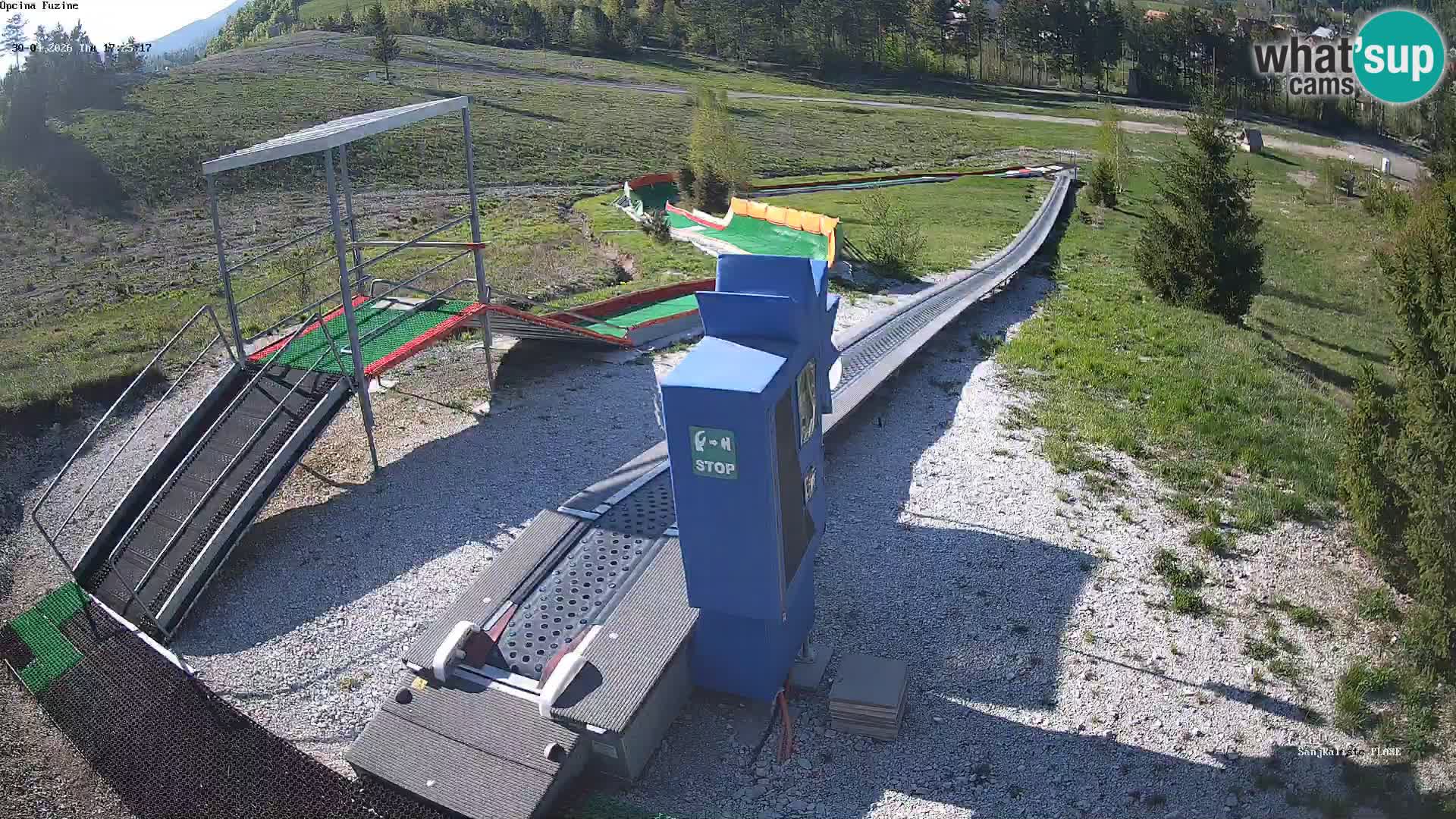 Live webcam Fužine toboggan run – Croatia