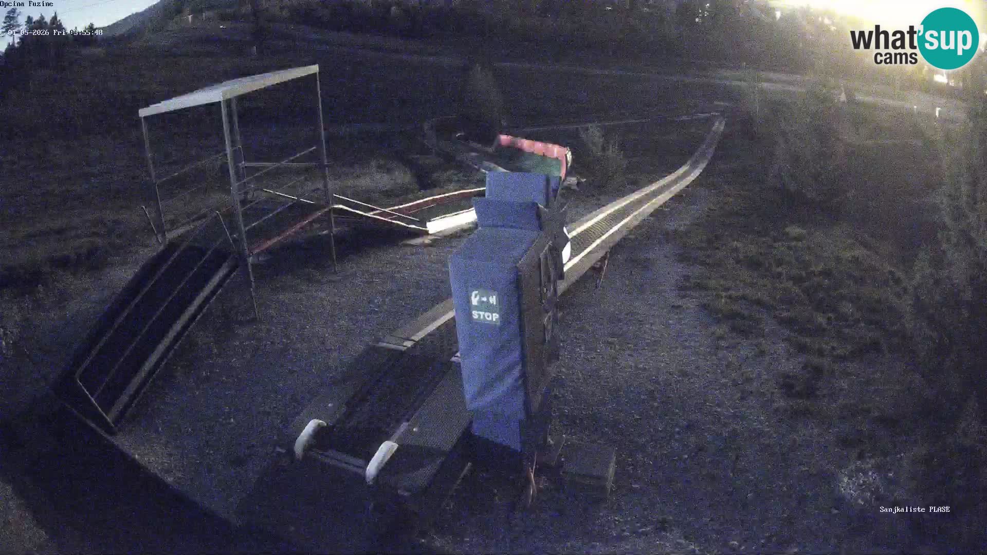 Live webcam Pista da slittino Fužine – Croazia