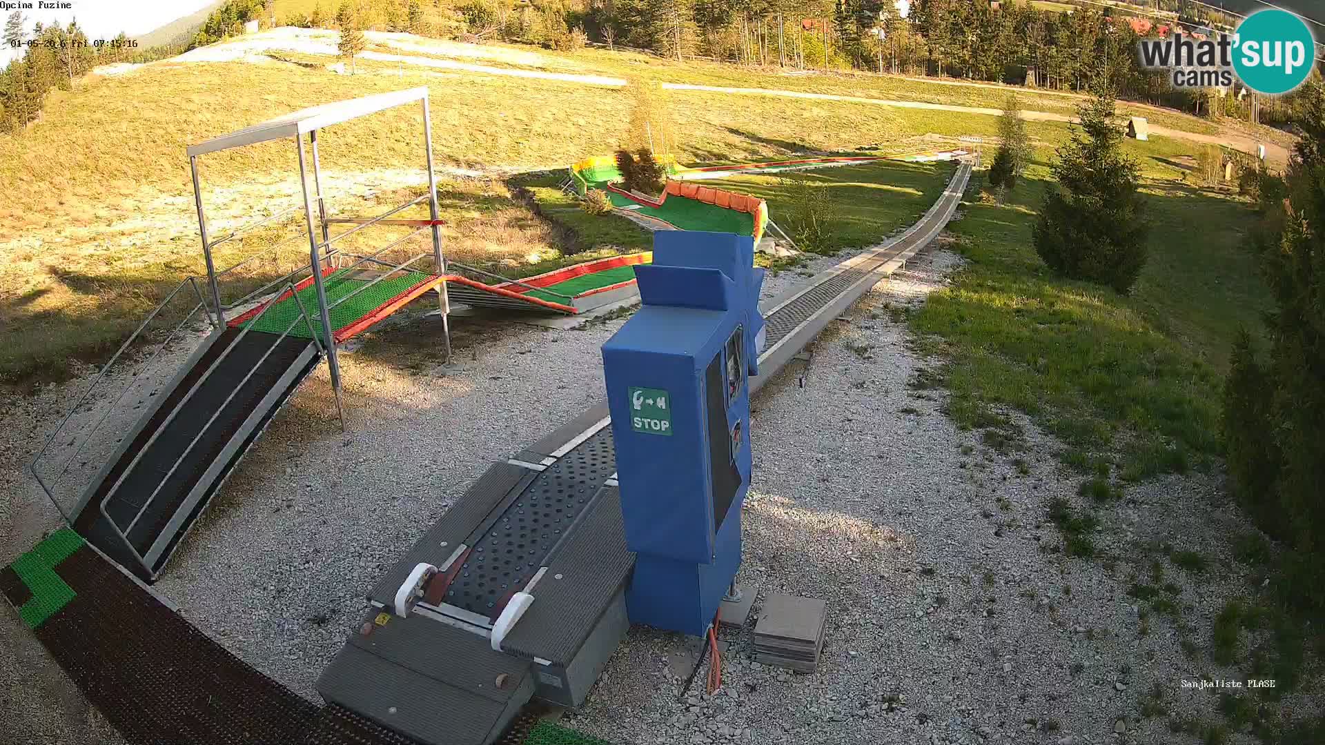 Webcam en direct Piste de luge de Fužine – Croatie