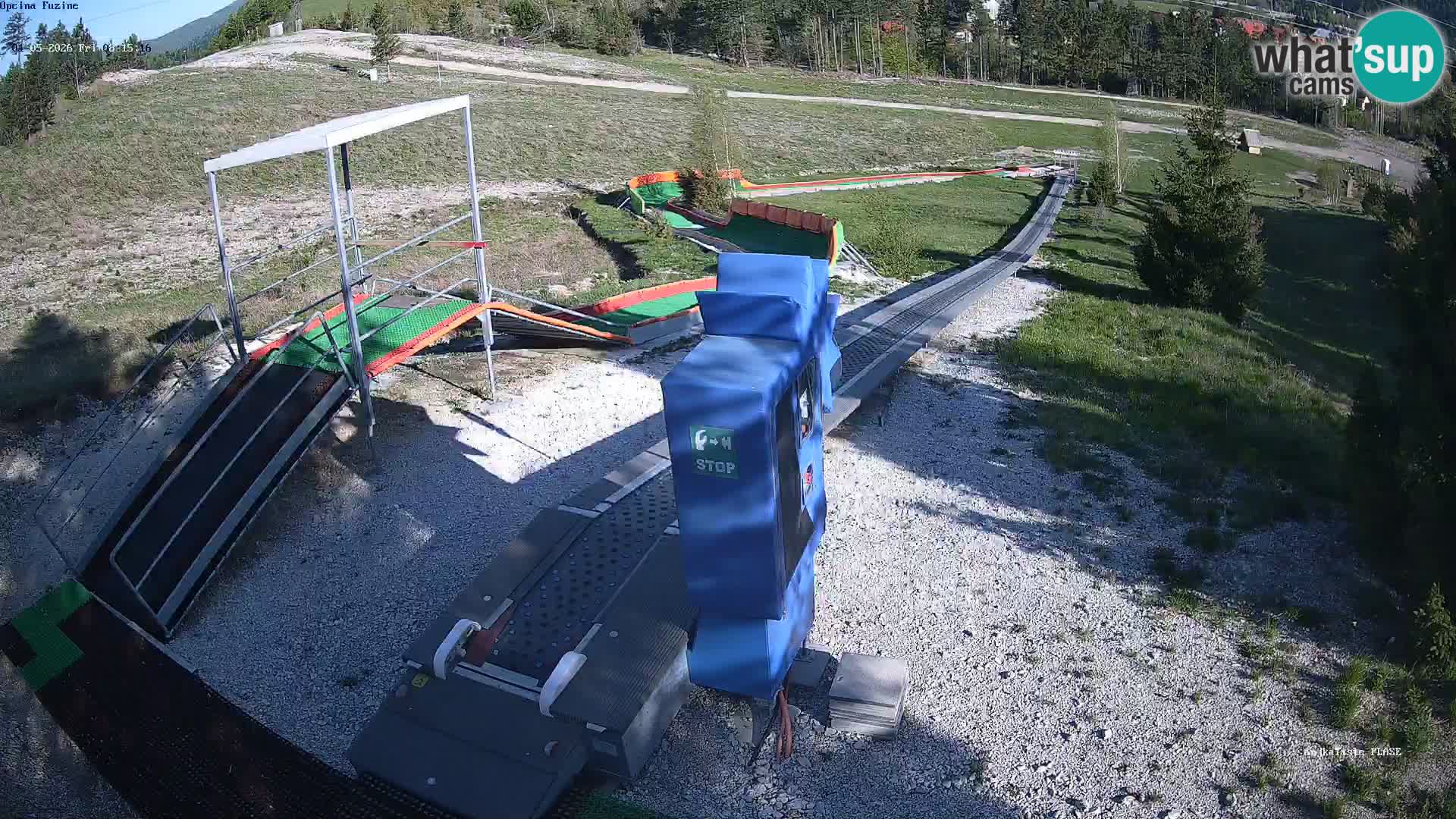Live webcam Pista da slittino Fužine – Croazia