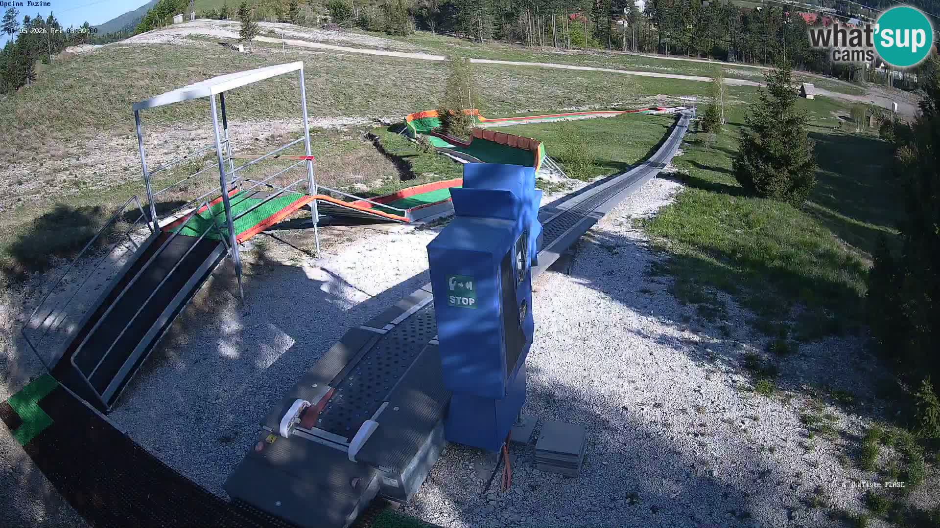 Live webcam Fužine toboggan run – Croatia
