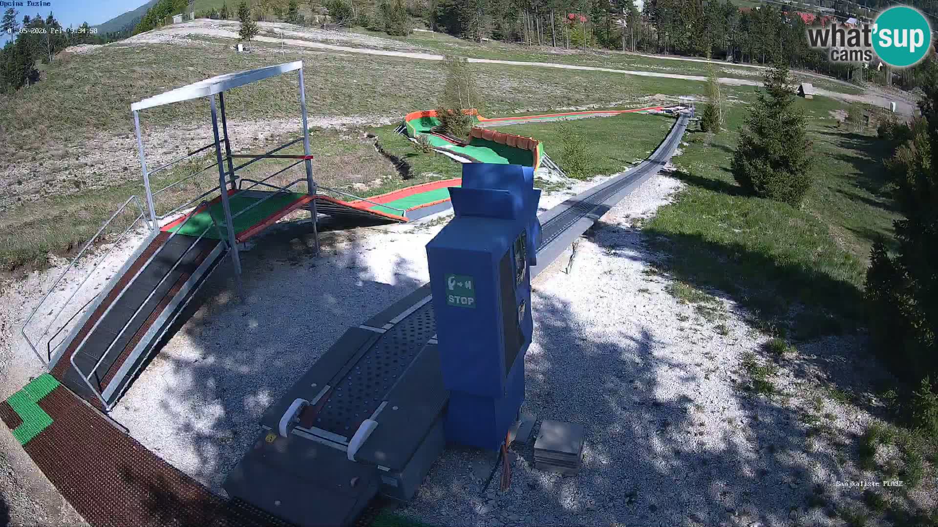 Live webcam Fužine toboggan run – Croatia