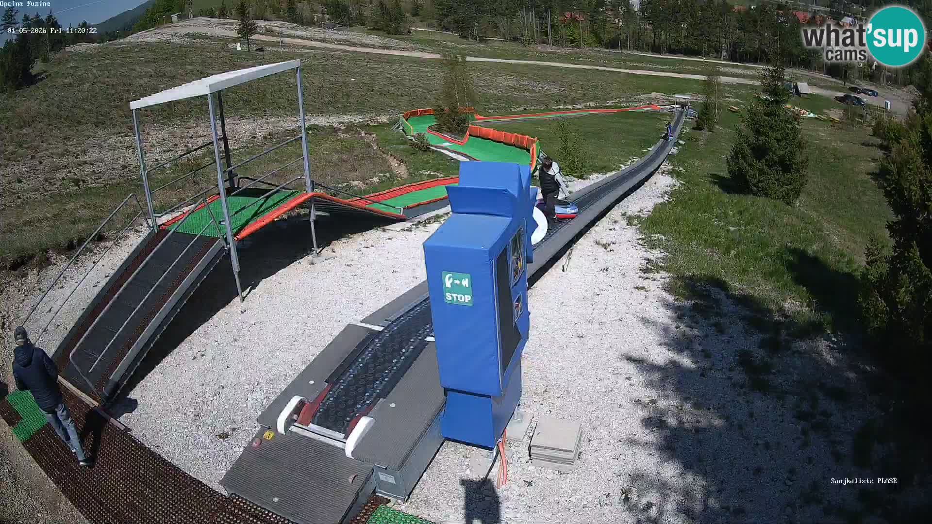 Live webcam Fužine toboggan run – Croatia