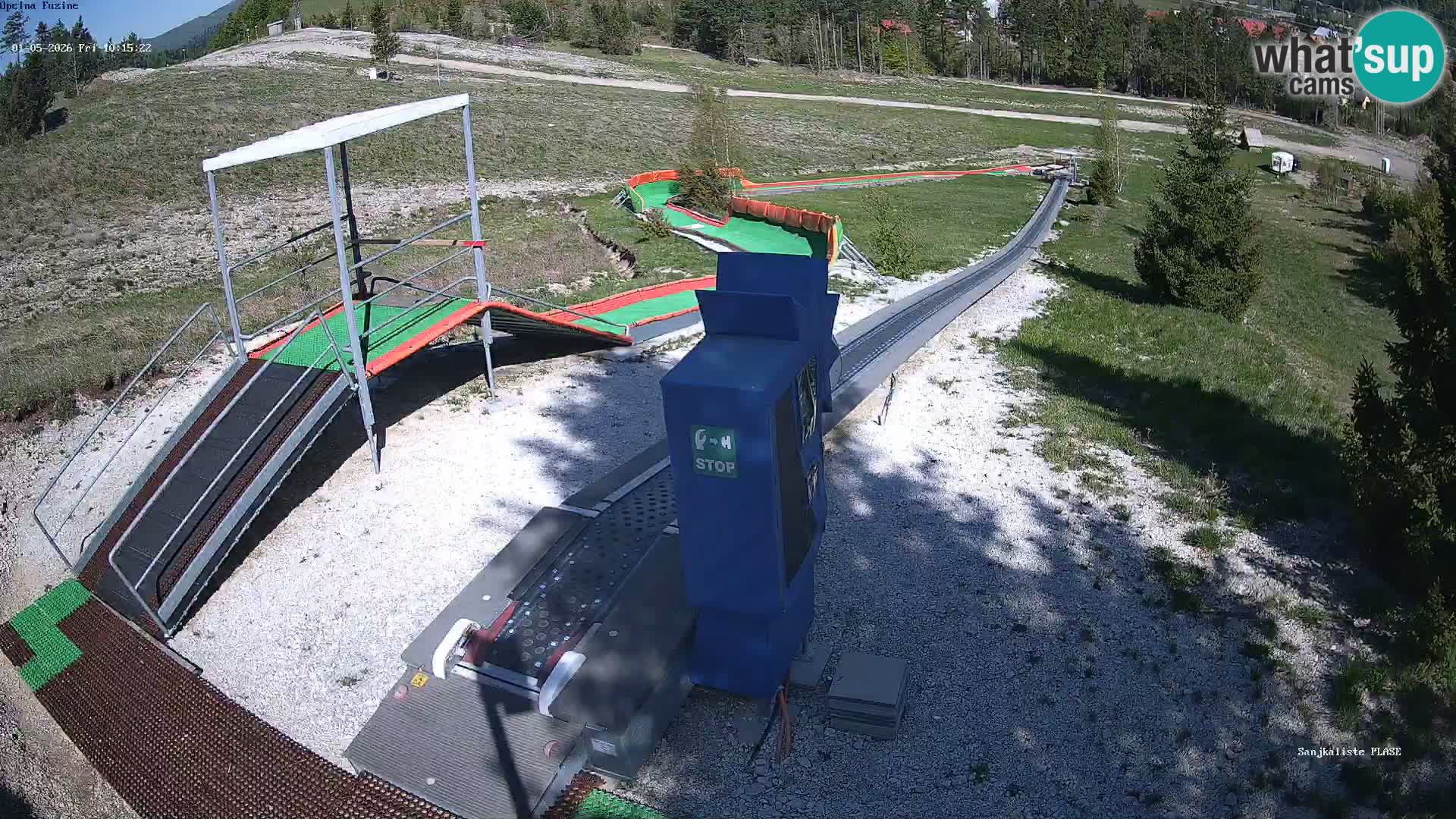Live webcam Fužine toboggan run – Croatia