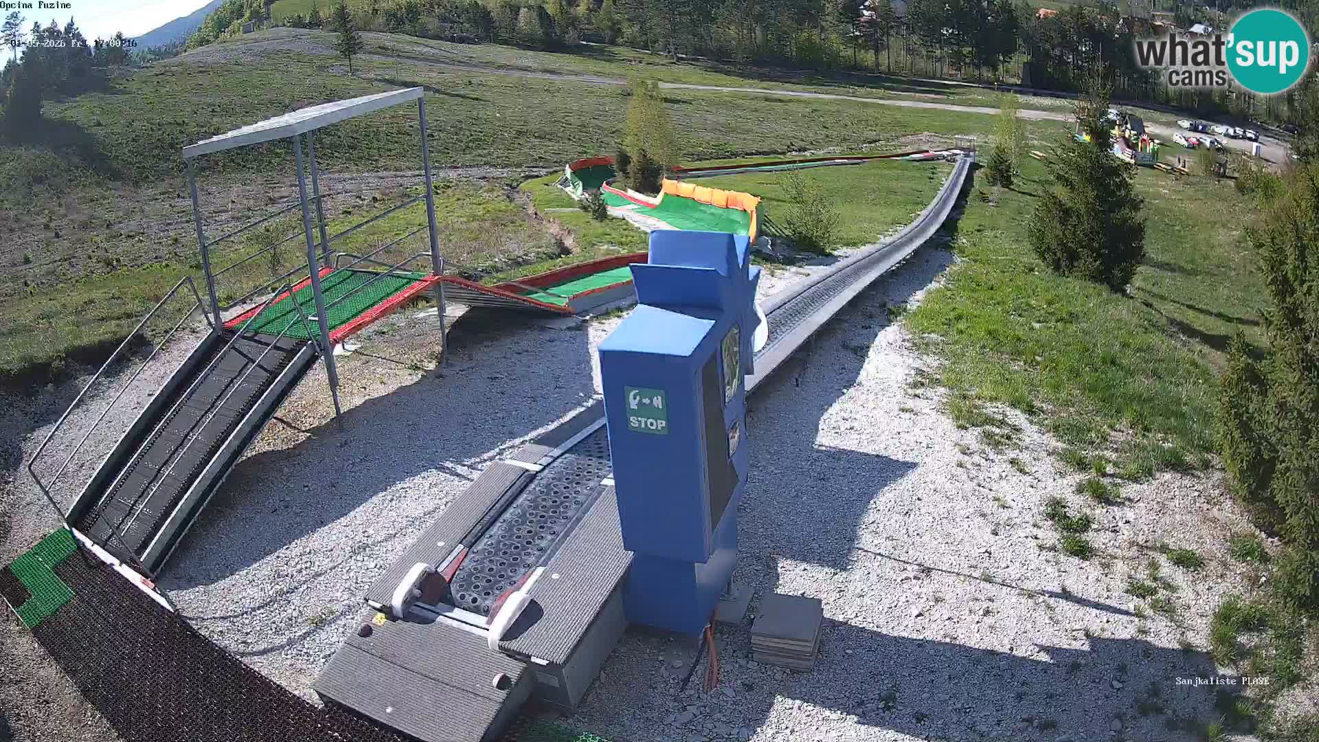 Live webcam Pista da slittino Fužine – Croazia