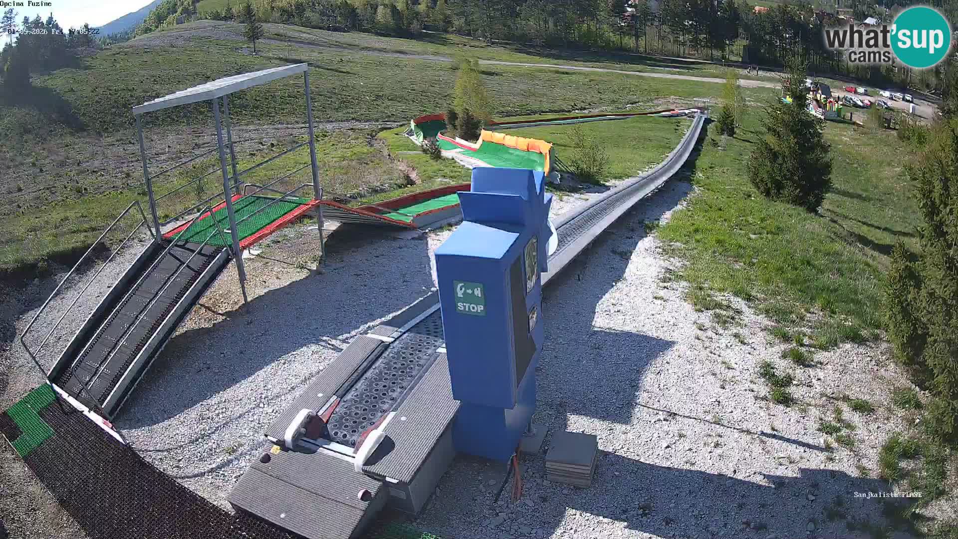 Webcam en vivo Pista de trineo Fužine – Croacia