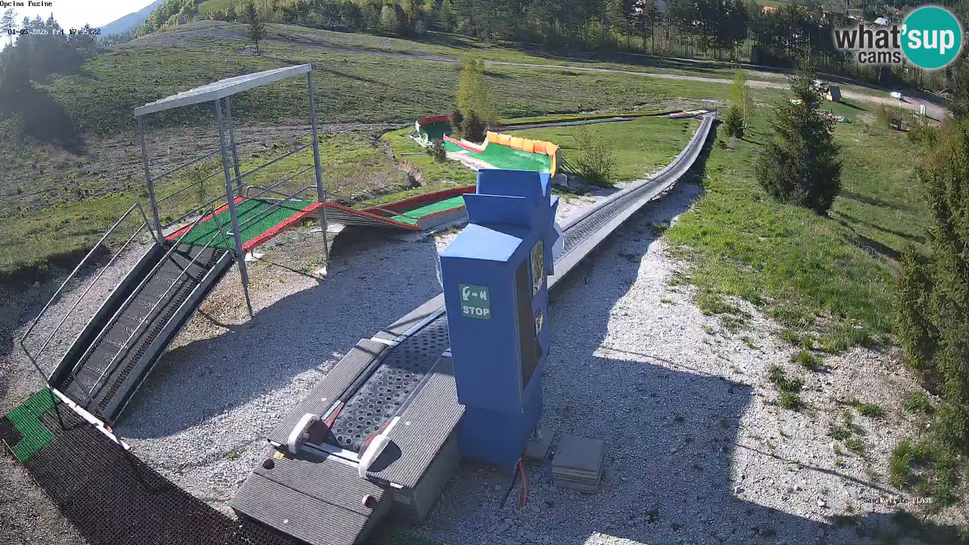 Live webcam Fužine toboggan run – Croatia
