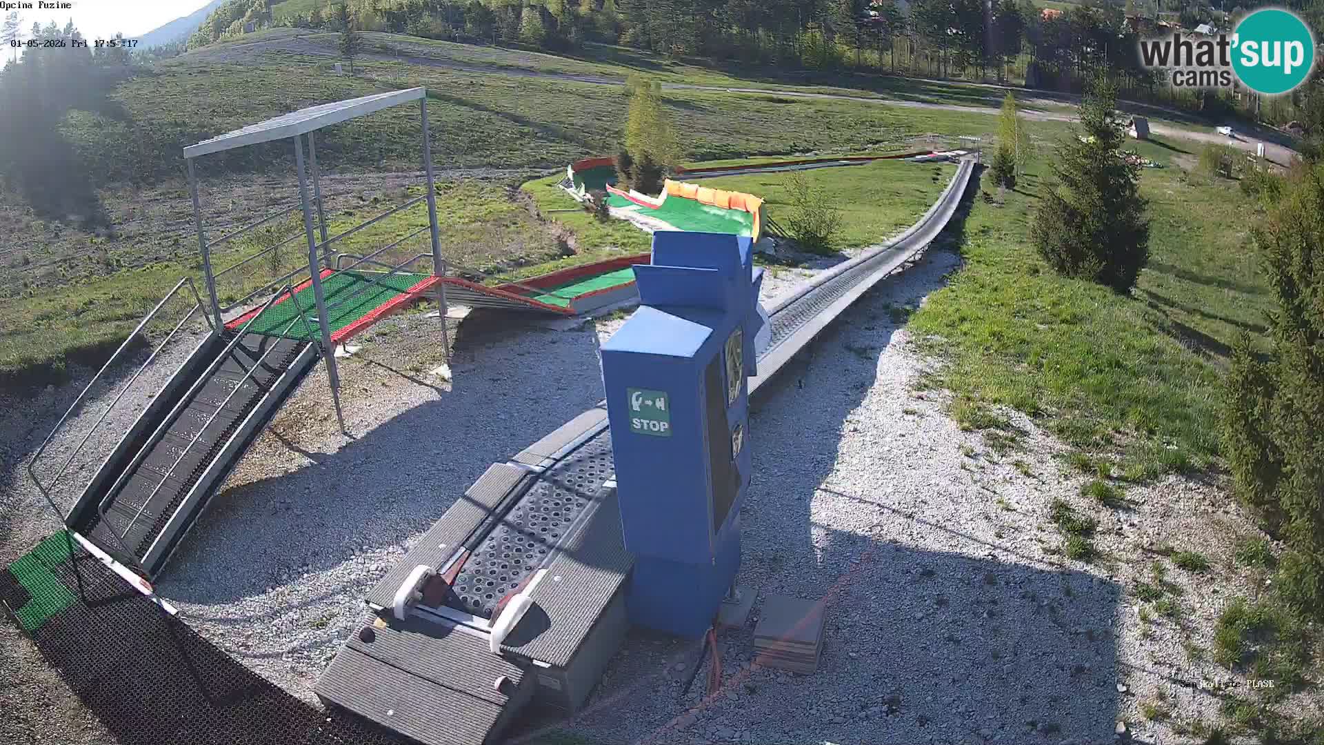 Live webcam Pista da slittino Fužine – Croazia