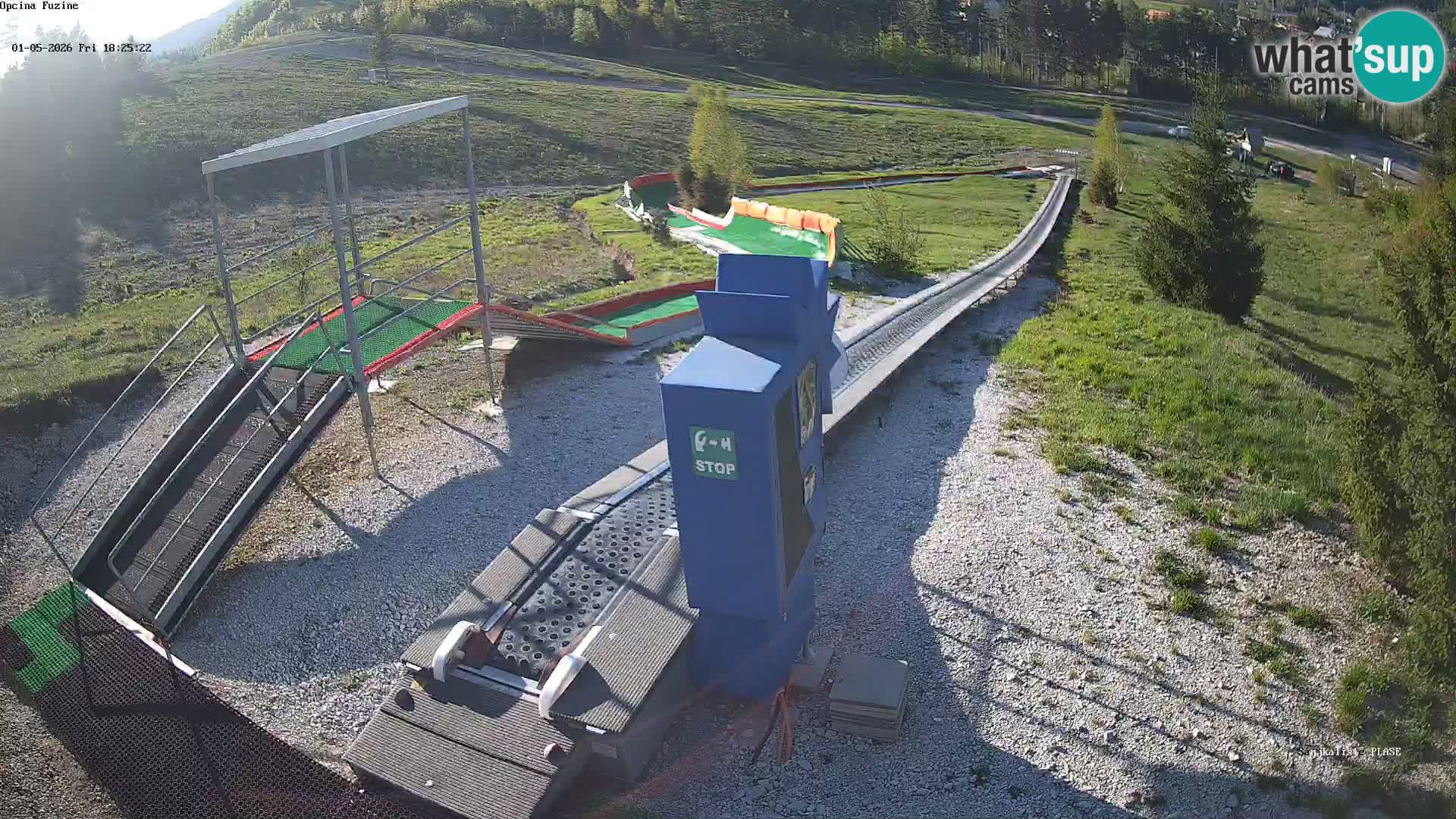 Live webcam Pista da slittino Fužine – Croazia