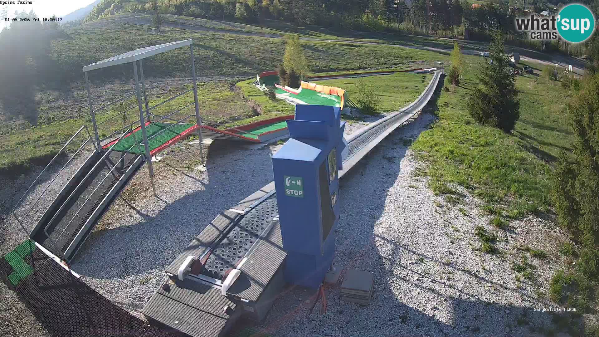 Live webcam Pista da slittino Fužine – Croazia