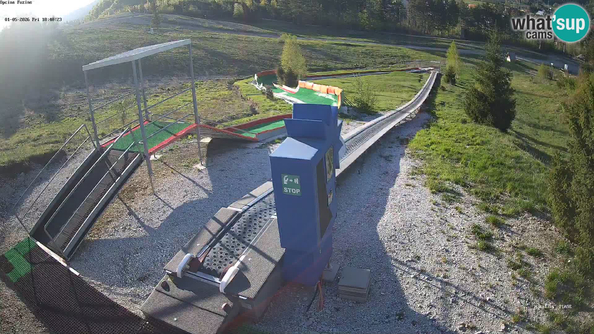 Live webcam Pista da slittino Fužine – Croazia