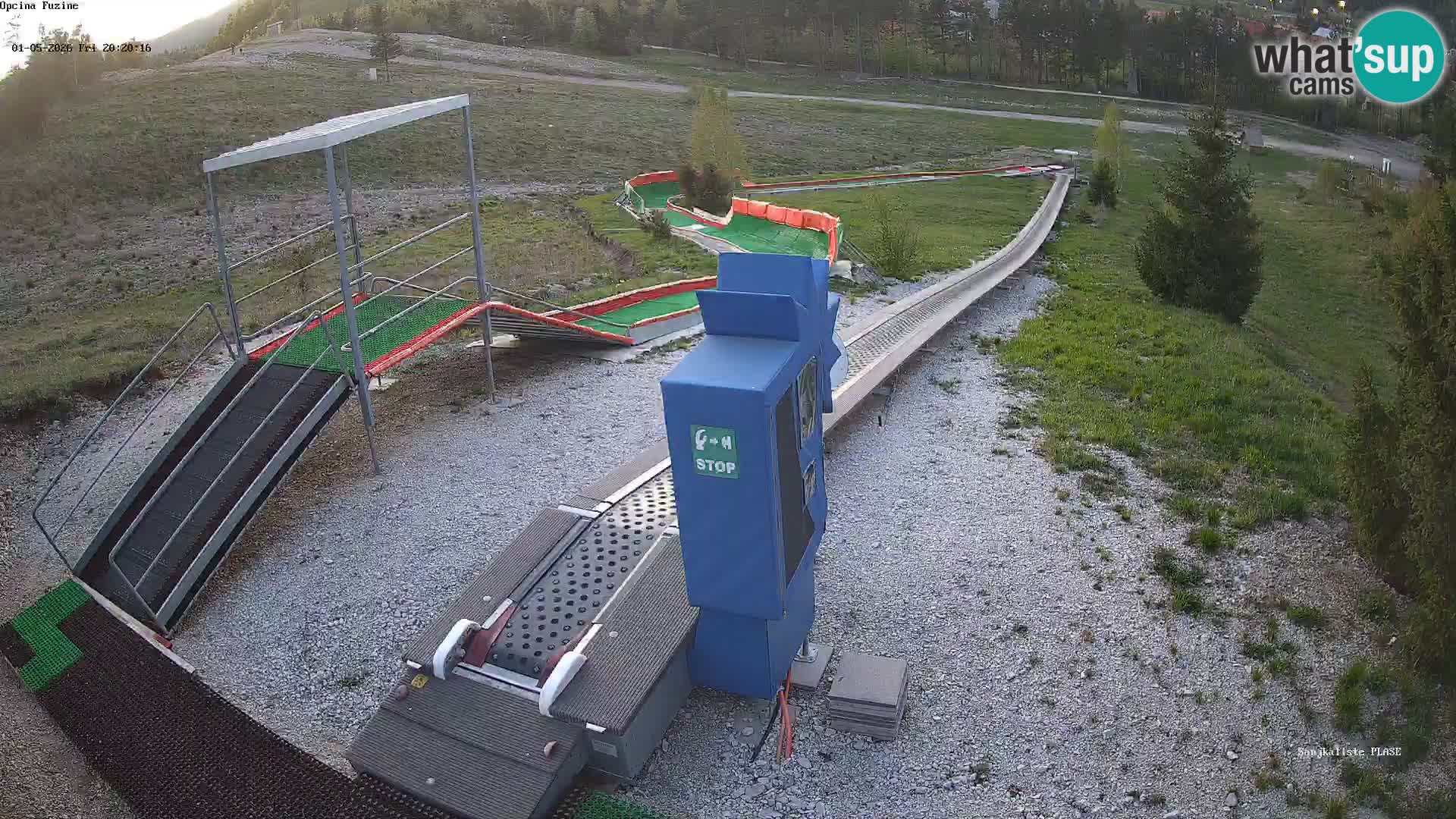 Live webcam Fužine toboggan run – Croatia