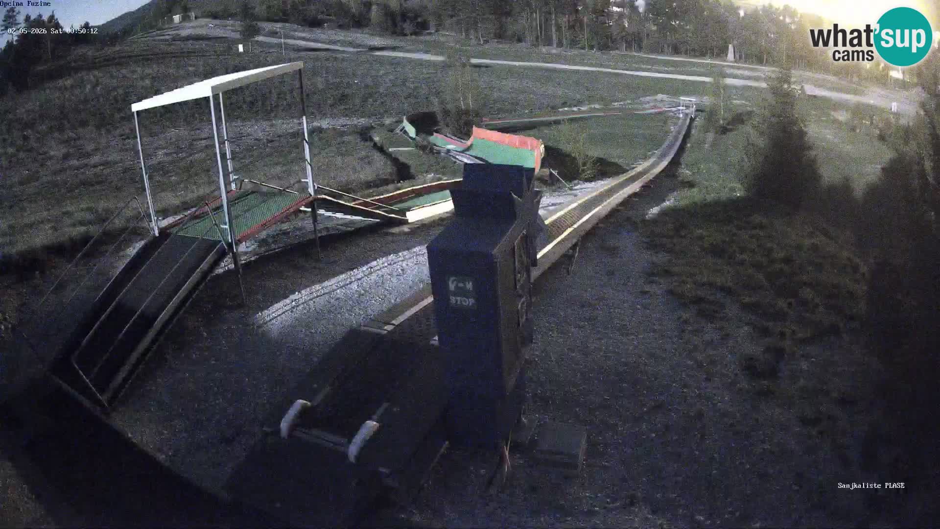 Live webcam Pista da slittino Fužine – Croazia