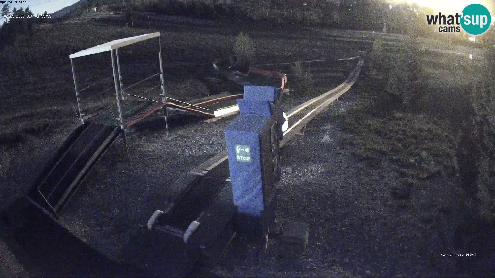 Webcam en direct Piste de luge de Fužine – Croatie