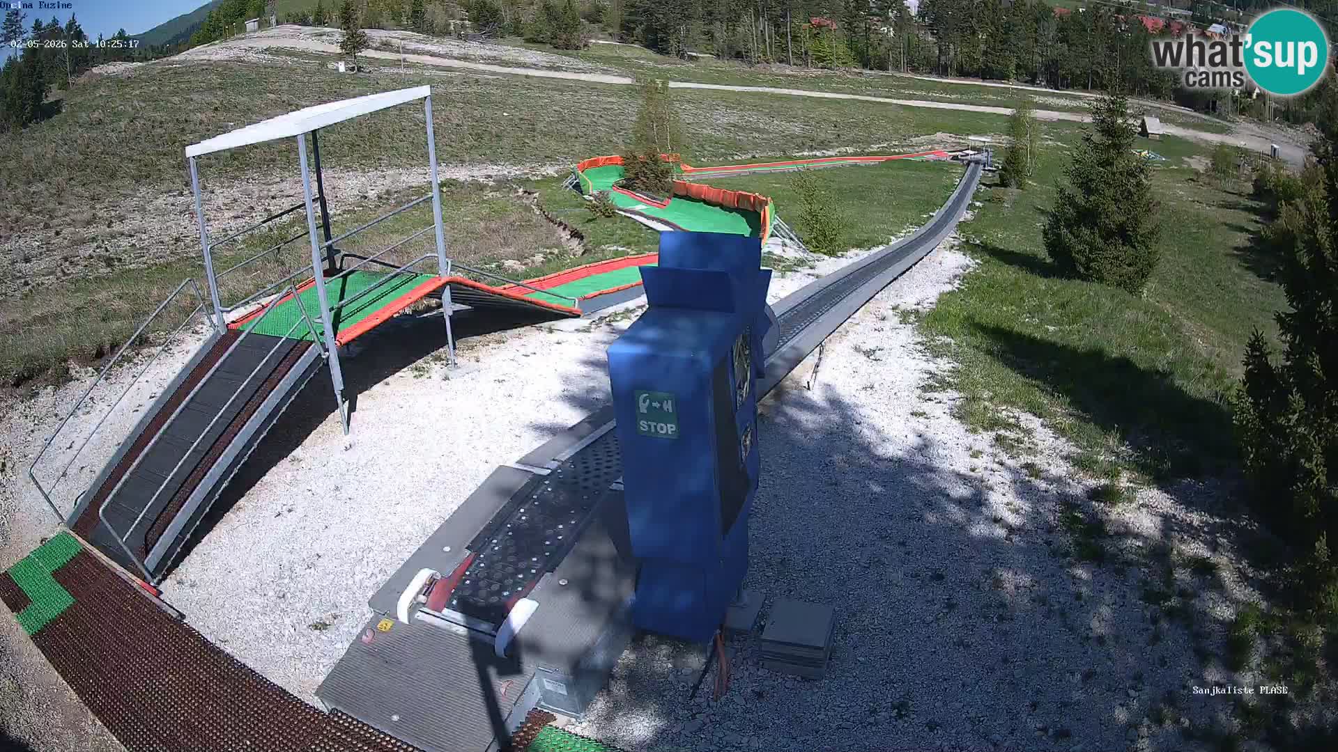 Live webcam Fužine toboggan run – Croatia