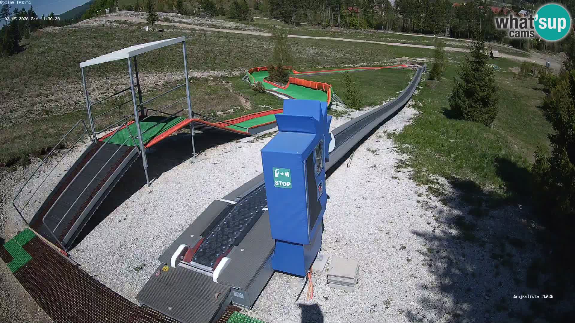 Live webcam Fužine toboggan run – Croatia