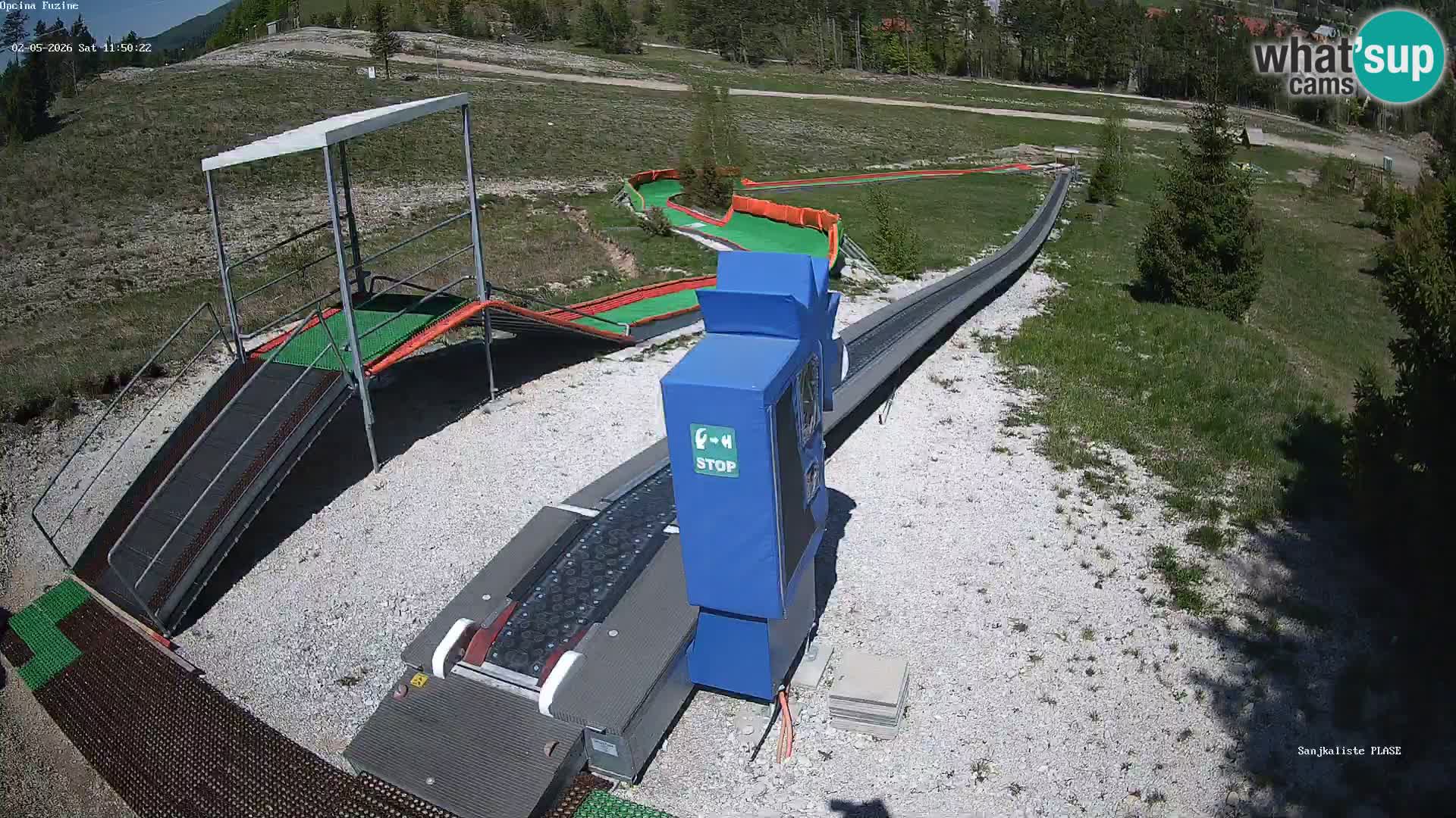 Live webcam Fužine toboggan run – Croatia