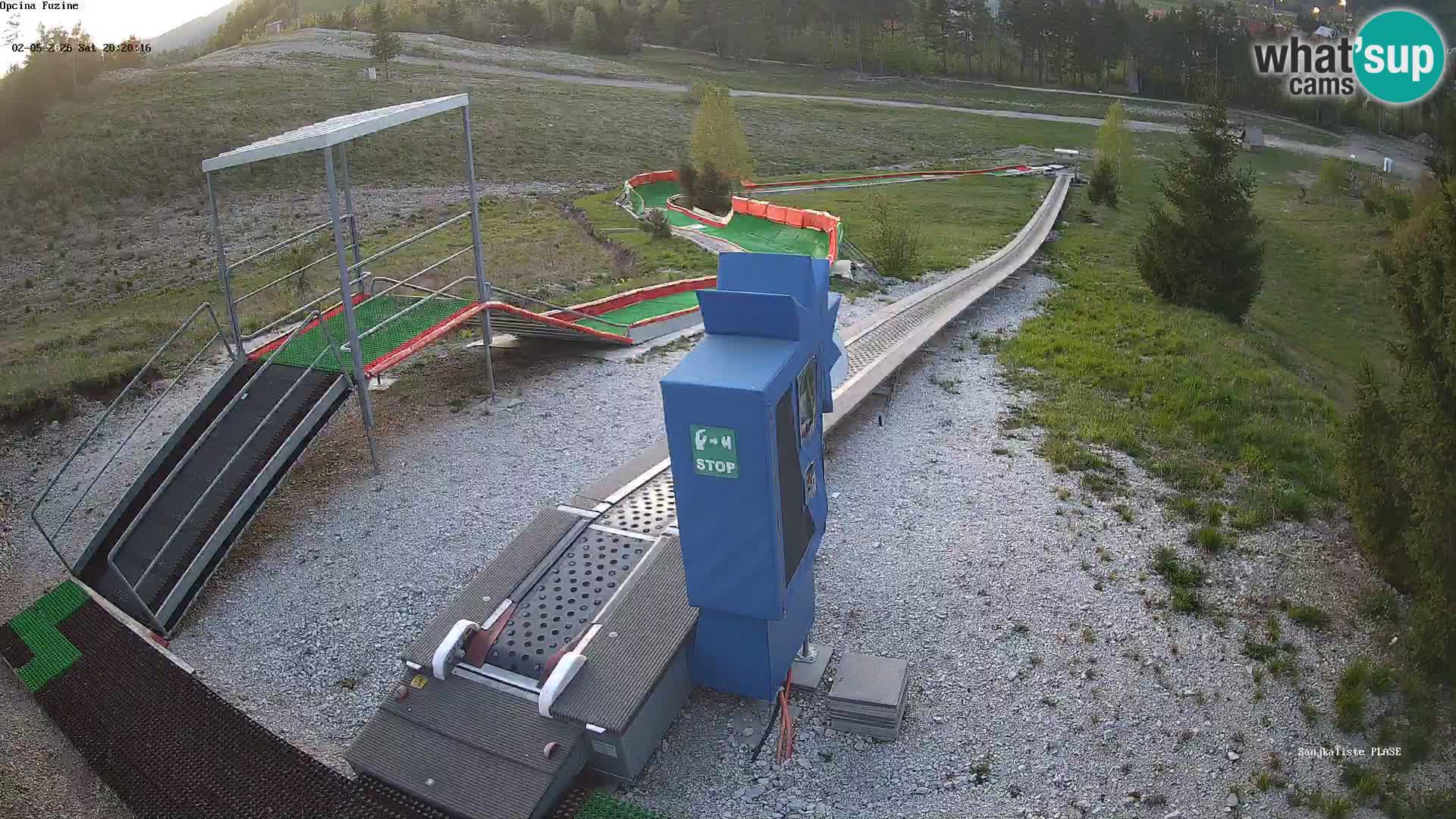 Live webcam Fužine toboggan run – Croatia