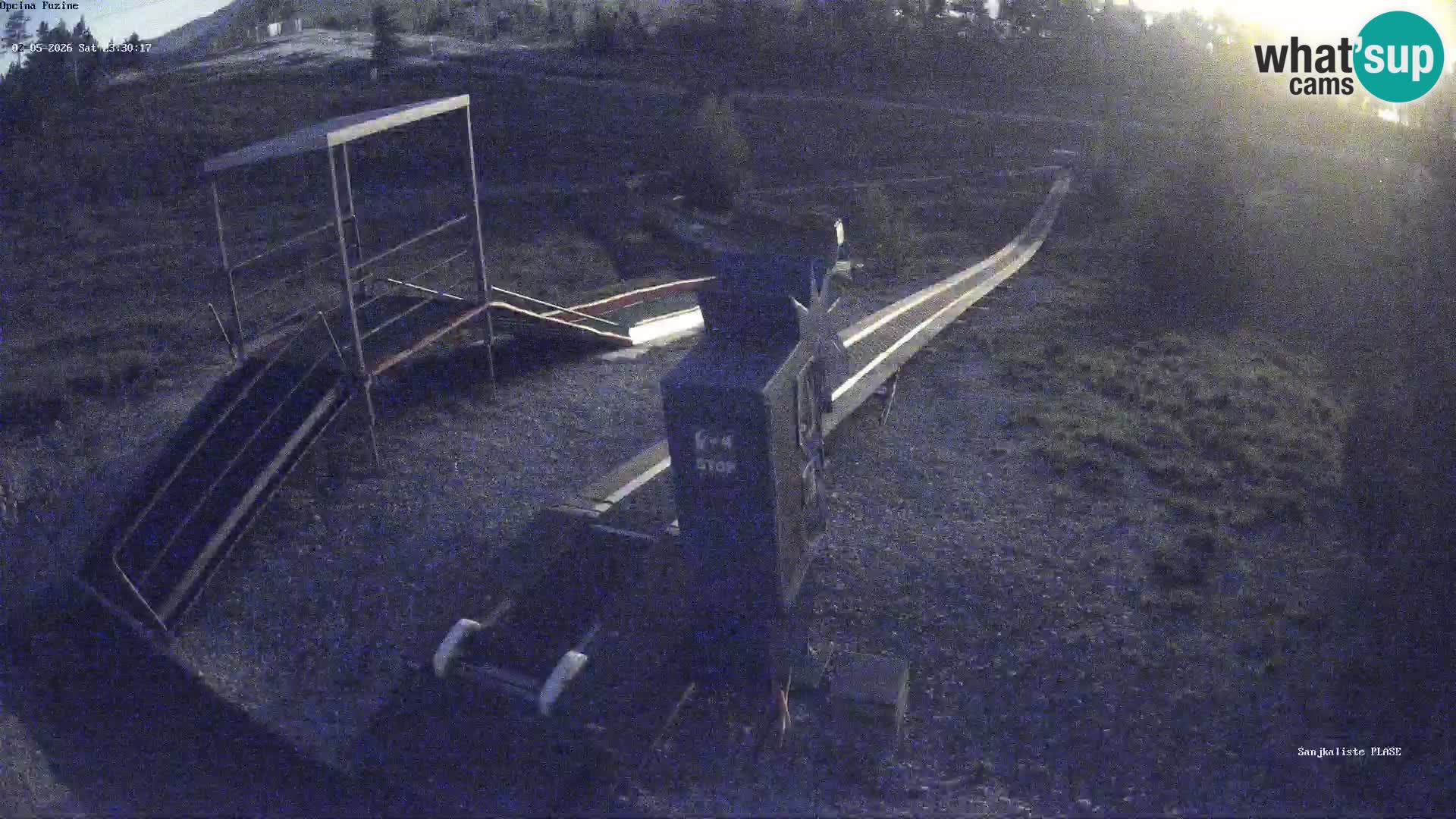 Webcam en vivo Pista de trineo Fužine – Croacia