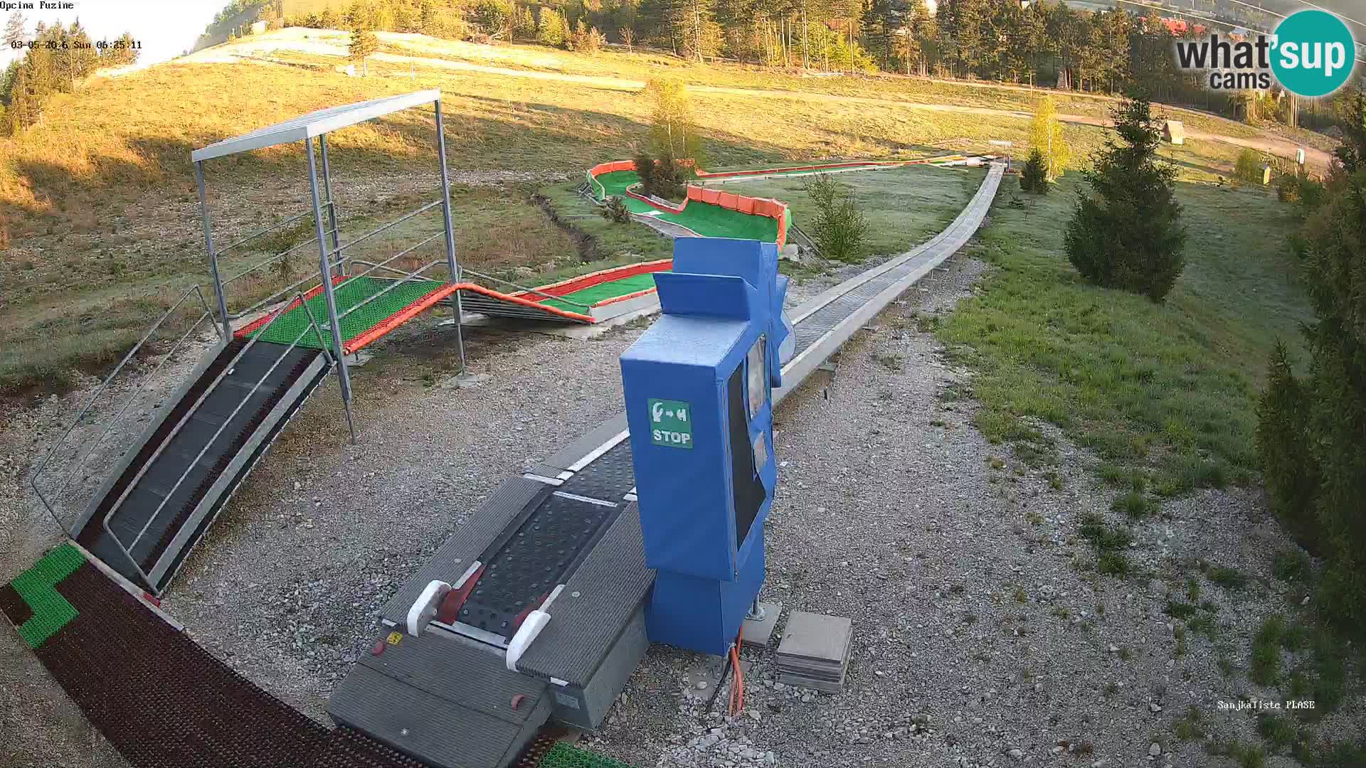 Live webcam Fužine toboggan run – Croatia