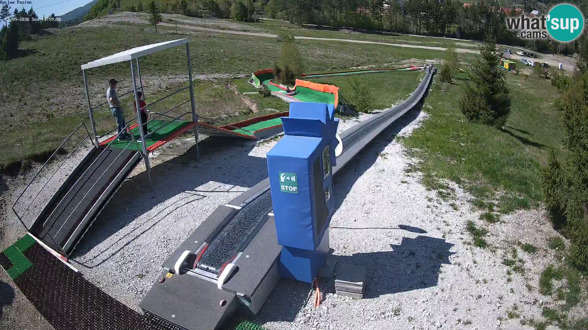 Live webcam Fužine toboggan run – Croatia