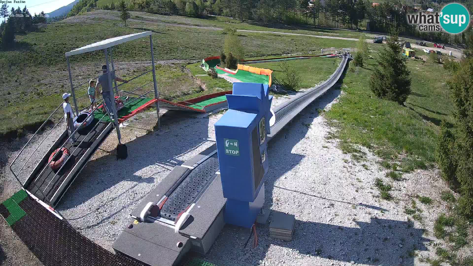 Live webcam Pista da slittino Fužine – Croazia