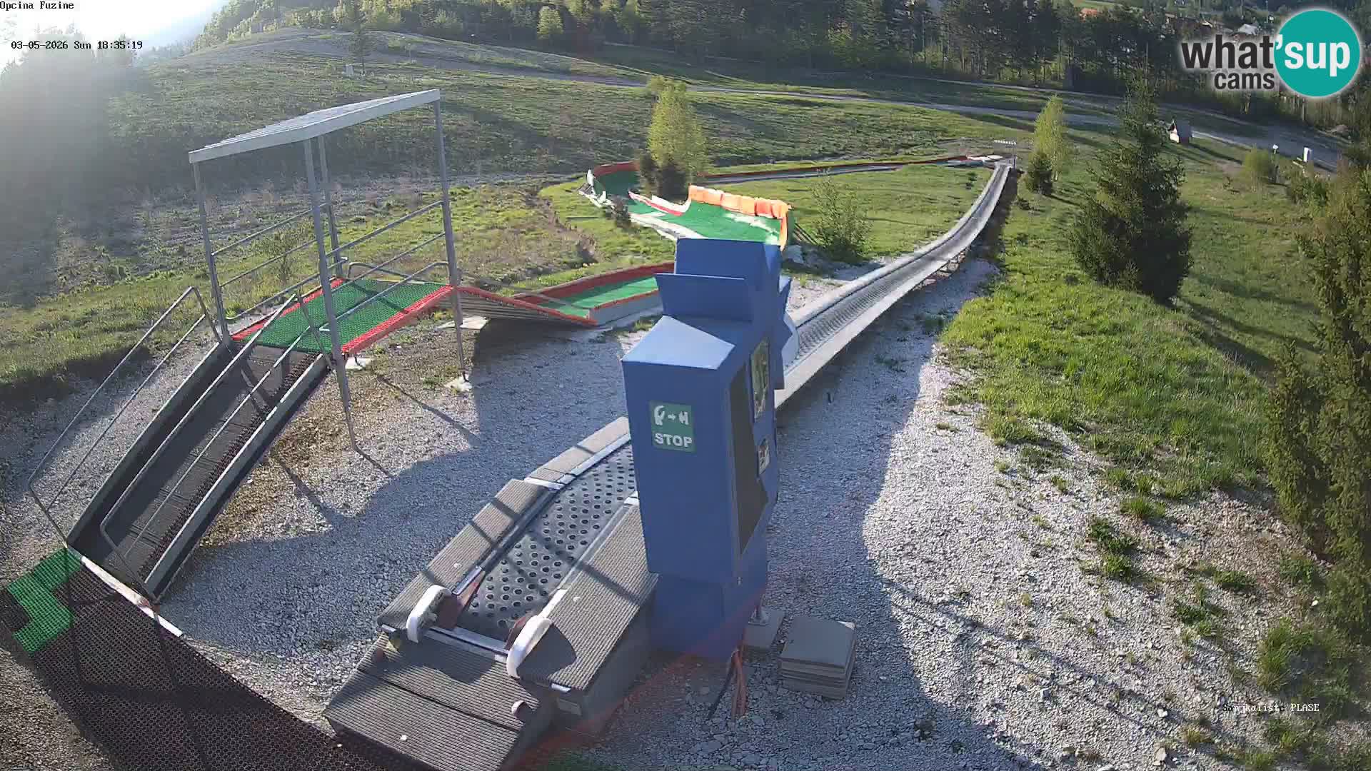 Live webcam Fužine toboggan run – Croatia