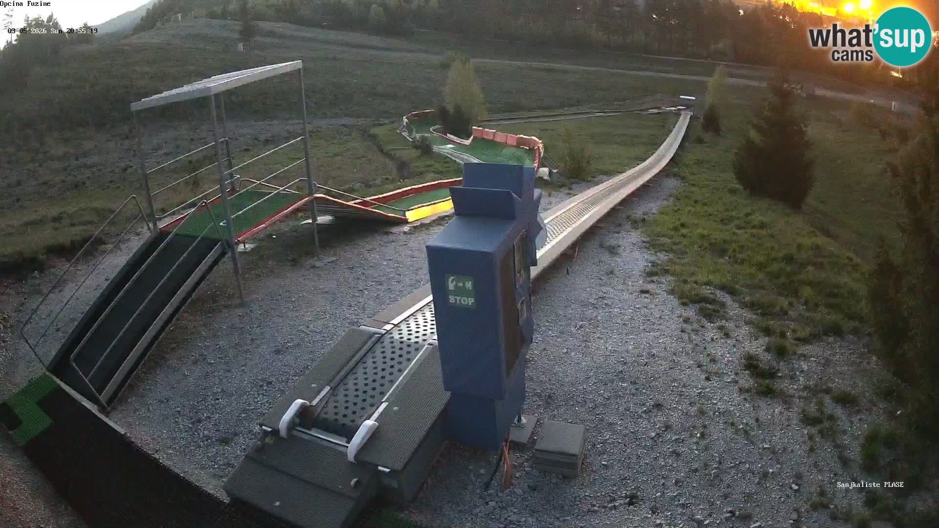 Live webcam Fužine toboggan run – Croatia