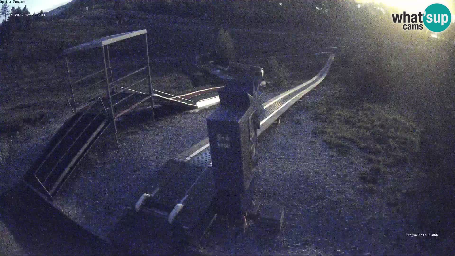 Webcam en vivo Pista de trineo Fužine – Croacia