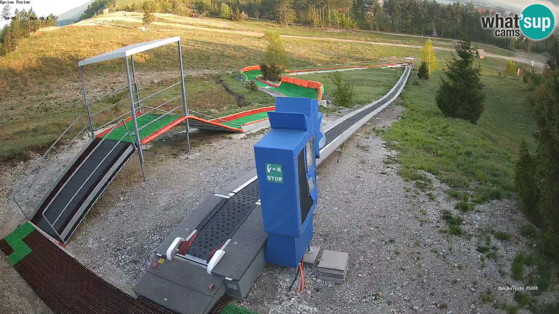 Live webcam Fužine toboggan run – Croatia